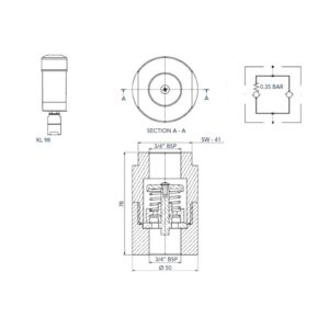 RMF KL98 pressurised tank adapter
